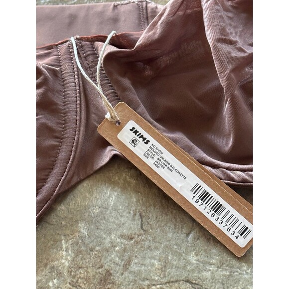 Skims No Show Unlined Balconette Bra Jasper Size 34DD - Picture 10 of 10